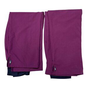 Womens AVE Scrub Pants XL Plum Burgundy  Stretchy Comfortably Fit Lot 2 Nursing